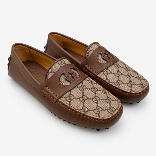 Gucci Interlocking GG Brown Mocassin