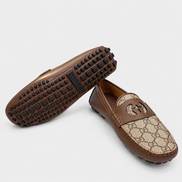 Gucci Interlocking GG Brown Mocassin
