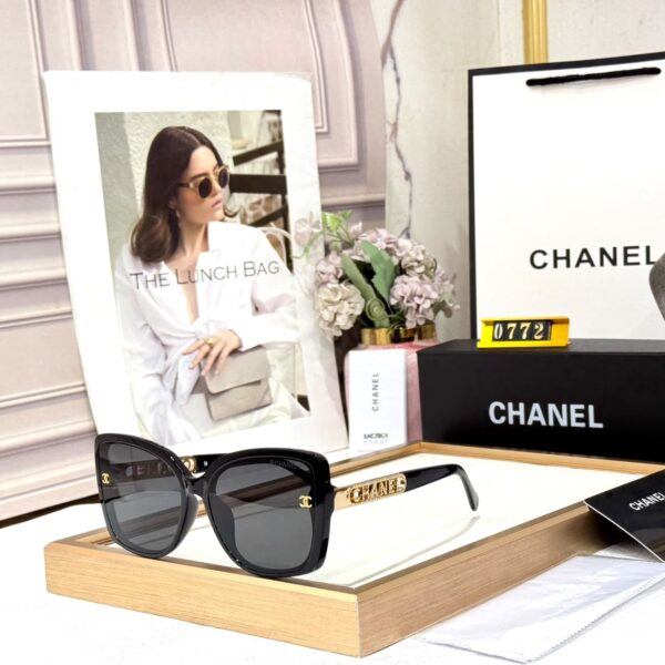 Chanel Black Cat Eye Oversized Women’s Sunglass