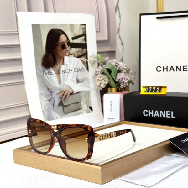 Chanel Leopard Pattern Cat Eye Oversized Women’s Sunglass