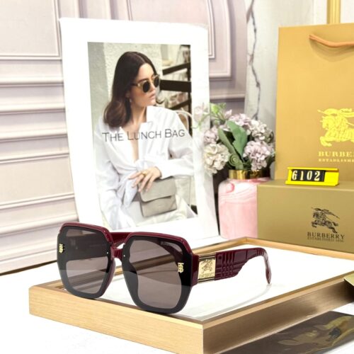 Burberry Wine Oversized Womens Sunglass