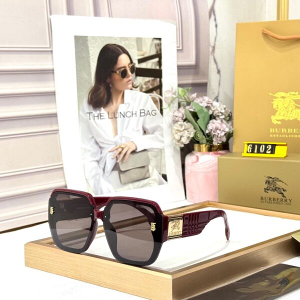 Burberry Wine Oversized Womens Sunglass