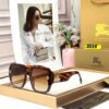 Burberry Leopard Oversized Womens Sunglass