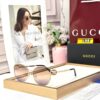 Gucci Oversized Cat Eye Multi Shade Womens Sunglass