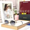 Gucci Oversized Cat Eye Black Shade Womens Sunglass