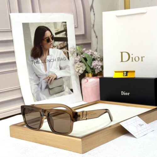 Dior Frosted Brown Aviator Men’s Sunglass