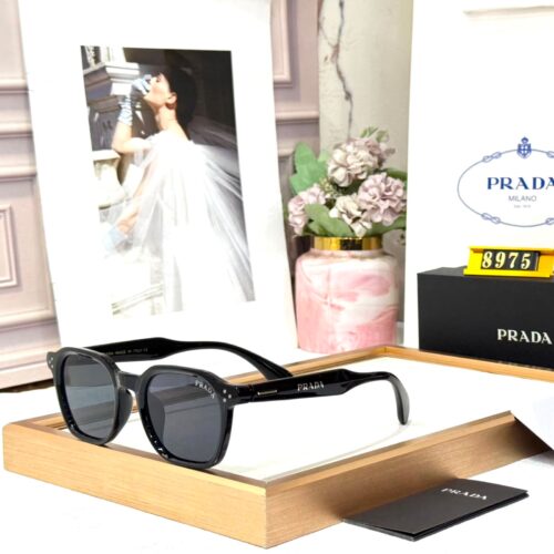 Prada Black Acetate Men’s Sunglass