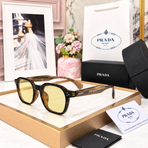 Prada Brown Acetate Men’s Sunglass