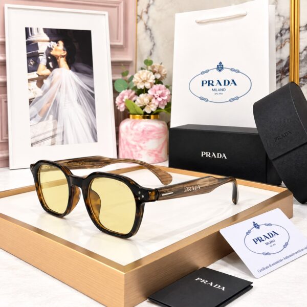 Prada Brown Acetate Men’s Sunglass