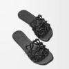 Loewe Petal Anagram Black Slide