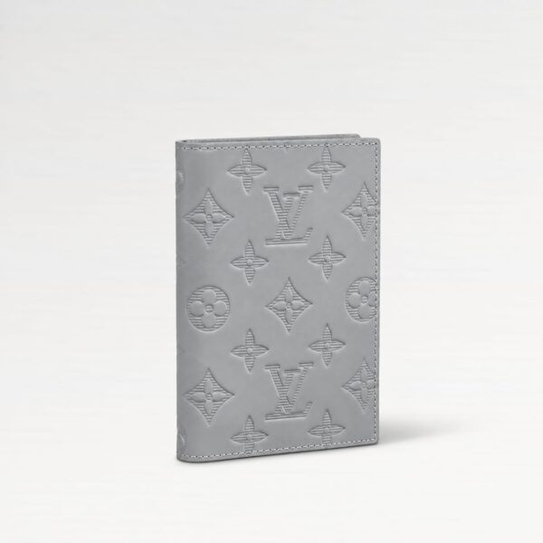 Louis Vuitton Gray Embossed Passport Cover