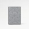 Louis Vuitton Gray Embossed Passport Cover