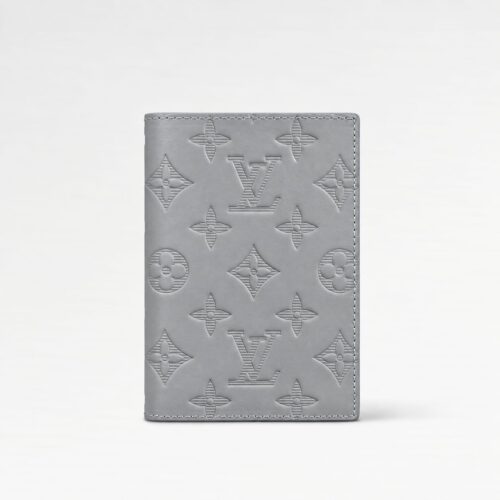 Louis Vuitton Gray Embossed Passport Cover