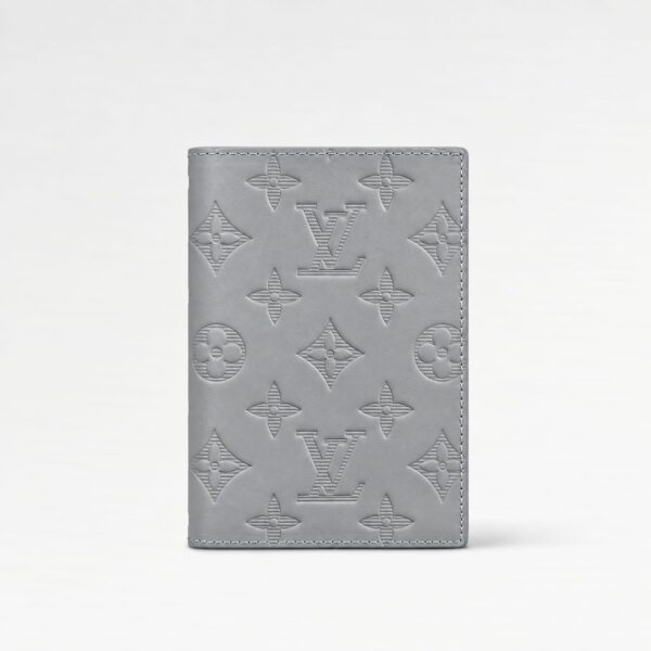 Louis Vuitton Gray Embossed Passport Cover