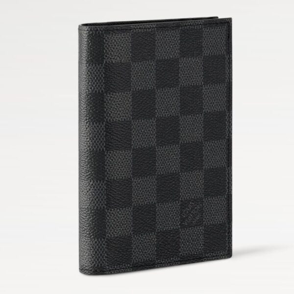 Louis Vuitton Black Grid Passport Cover