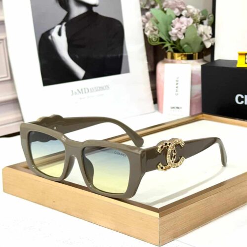 Chanel Gray Rectangular Women’s Sunglass