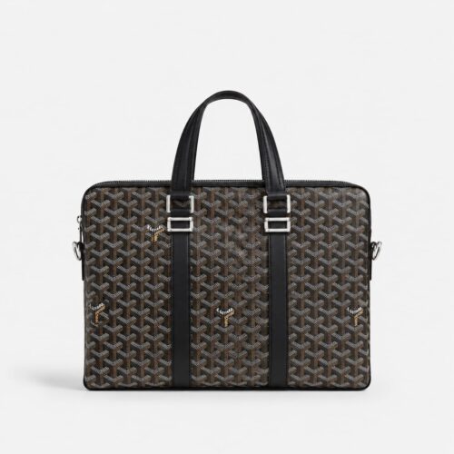 Goyard Black Signature Laptop Bag