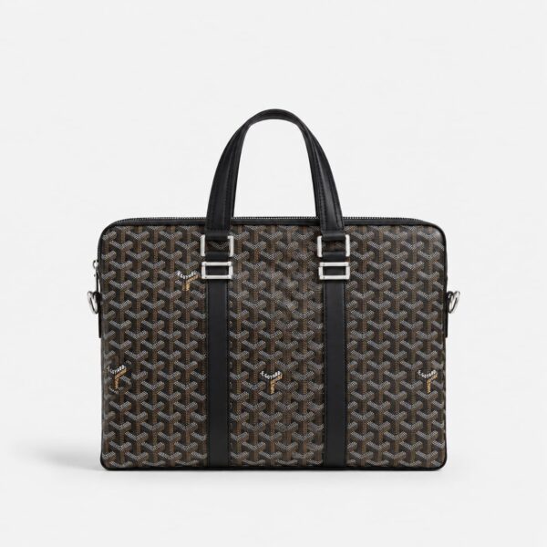 Goyard Black Signature Laptop Bag