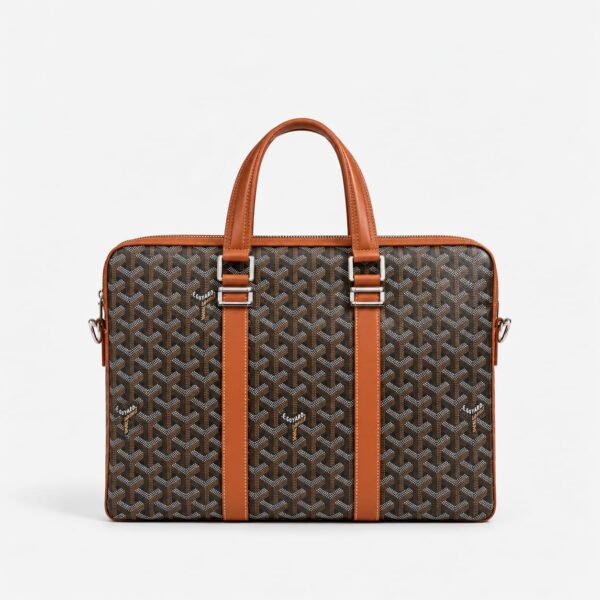 Goyard Brown Signature Laptop Bag