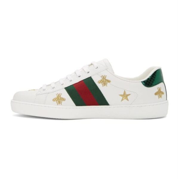 Gucci Ace Bee & Star White Unisex Sneaker