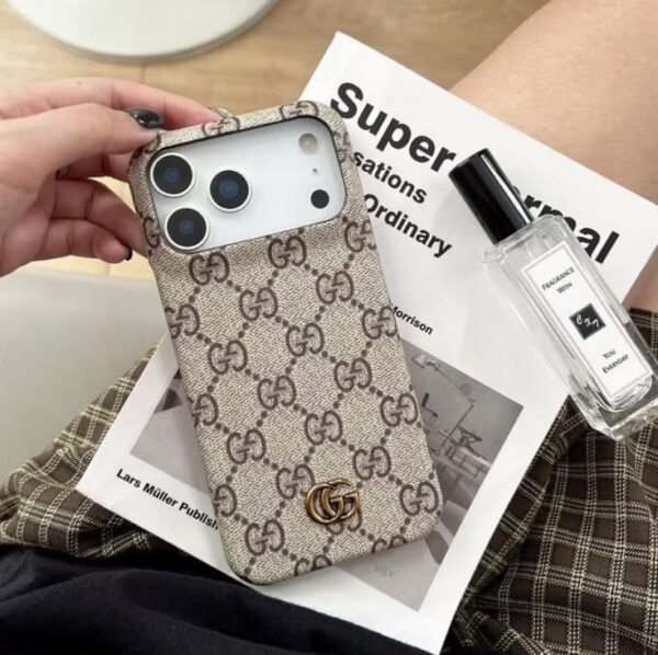 Gucci Ophidia Khaki Iphone 17pro max Case (With Box)