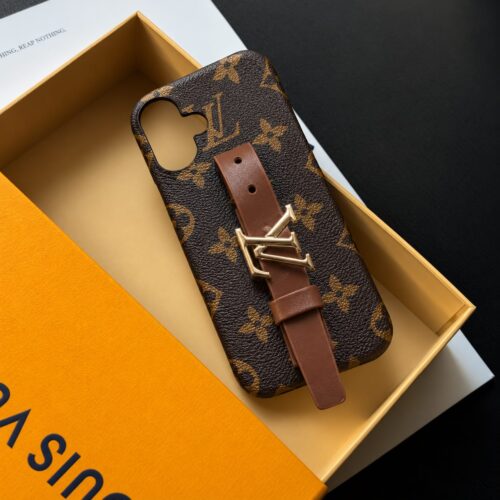 Louis Vuitton Iphone 17 Back Case With Holding Strap (With Box)