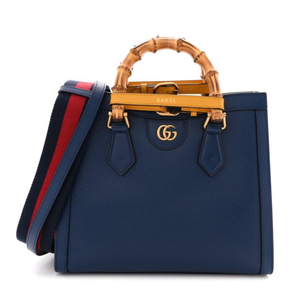 Gucci Diana Blue Medium Tote Bag (Double Box Packaging)