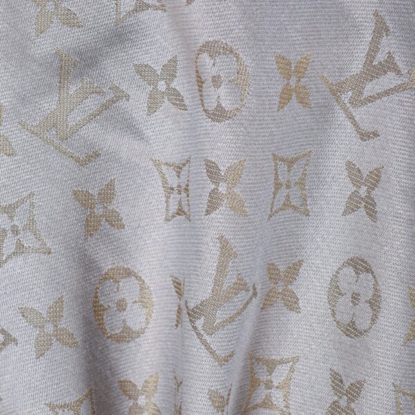 Louis Vuitton Grey Shimmer Semi Woolen Stole