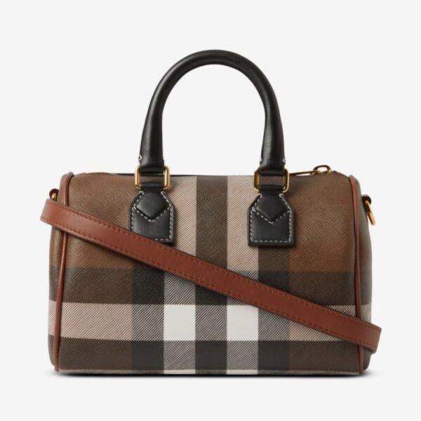 Burberry Check Mini Bowling Bag (With Box)