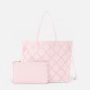 Louis Vuitton Neverfull MM Pink Empreinte Tote (With Double box)