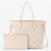 Louis Vuitton Neverfull MM Off White Empreinte Tote (With Double box)