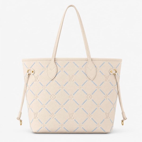 Louis Vuitton Neverfull MM Off White Empreinte Tote (With Double box)