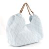 Chanel Coco Blue Maxi Beach Hobo Tote