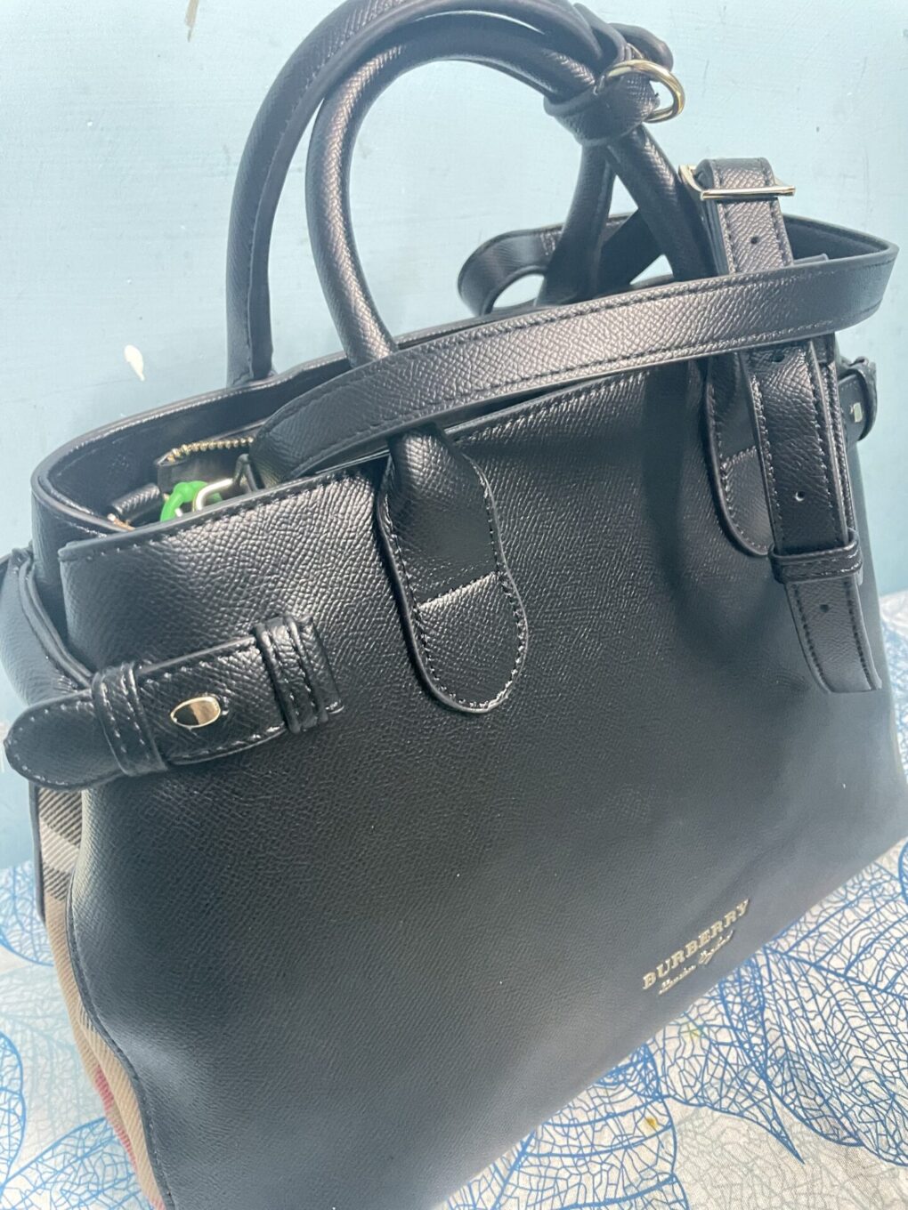 Burberry Banner Black Colour Hand Bag photo review