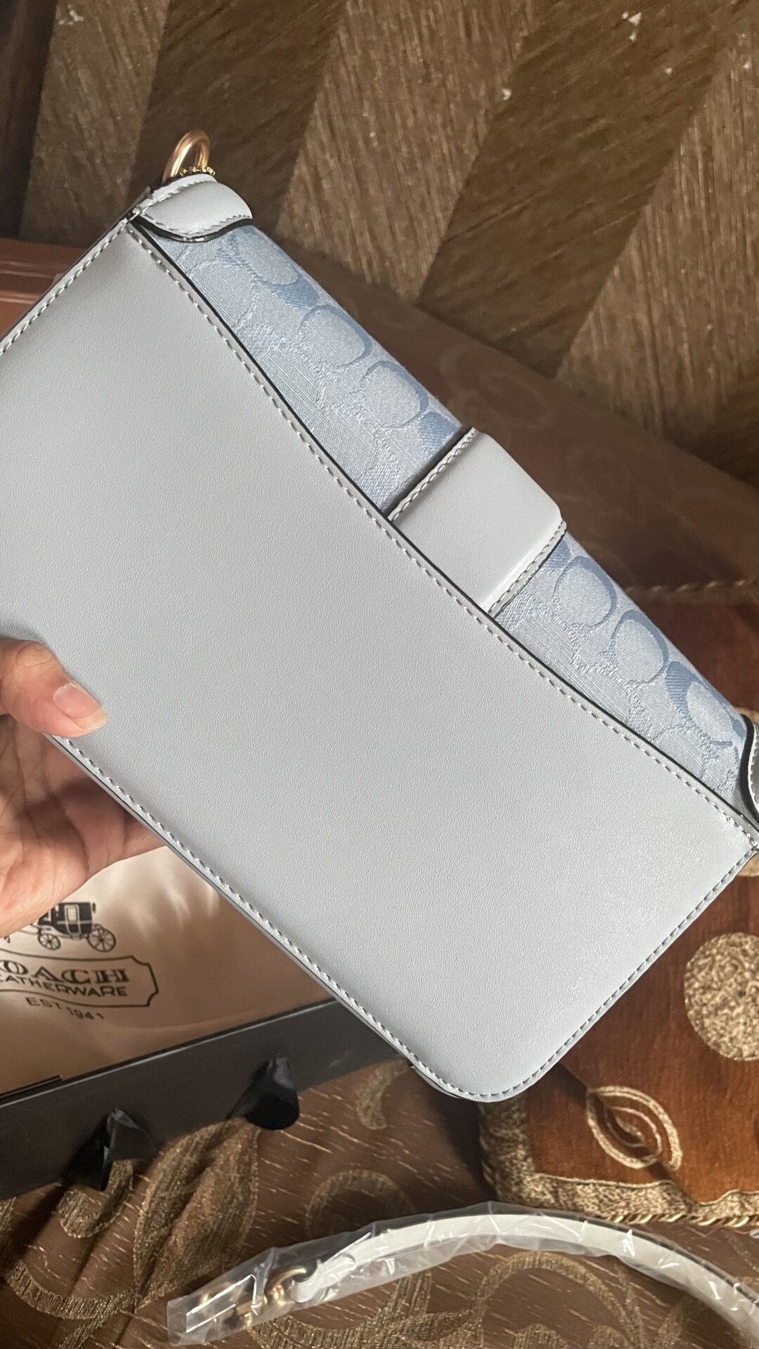 Coach Georgie Sky Blue Shoulder Bag Premium quality (With Box) photo review