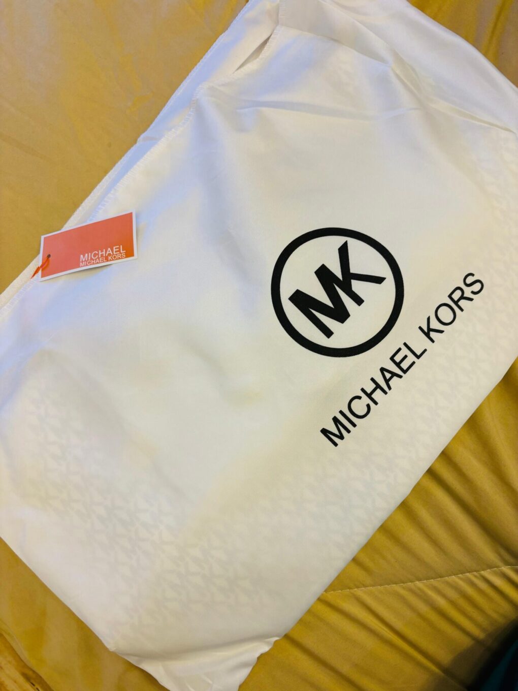 Michael Kors Beige Pink Neverfull Tote Bag photo review