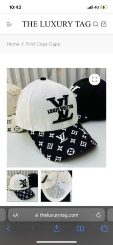 Louis Vuitton White Monogram Baseball Cap photo review