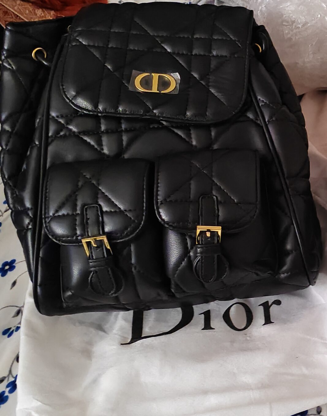Christian Dior Caro Black Medium Backpack photo review